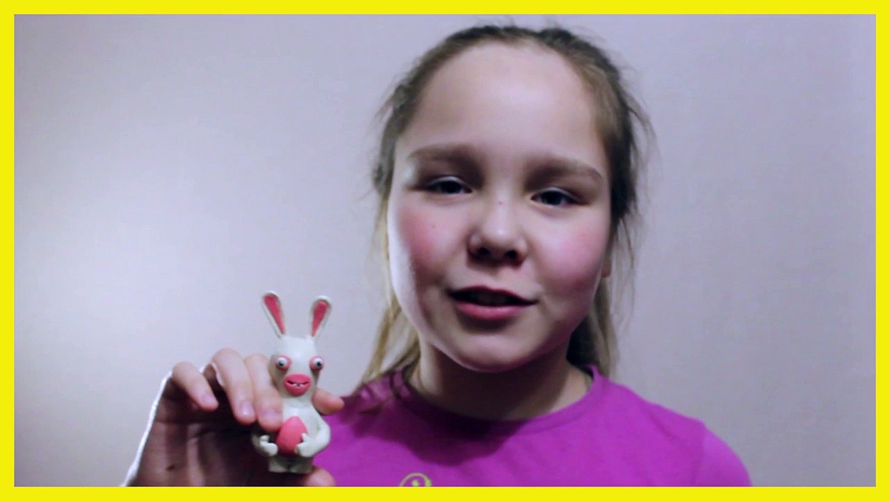 Как слепить Бешеные Кролики из пластилина. Rayman Raving Rabbids how to make of plasticine