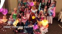Disney Princess Party Belle Tinker Bell Cinderella Ariel Pocahontas Elsa Anna Tiana Rapunz