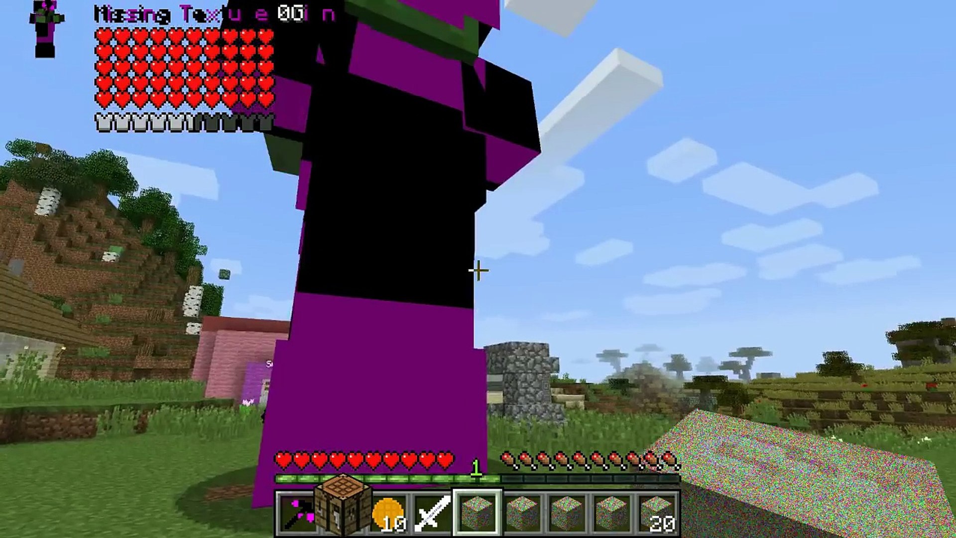 Popularmmos Minecraft Glitch Lucky Block Glitches Errors Missing Textures Mod Showcase Video Dailymotion