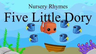 Finding Dory Toy Song | Five little Dory went swimming one day RHYMES | KIDSRHYMEBOX