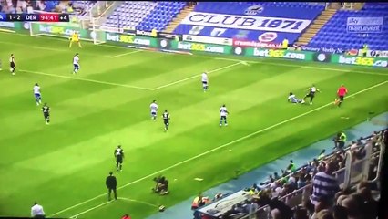 Frank Lampard celebration after Derby late winner vs Reading!