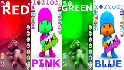 Colors Learning Video With Pocoyo and Talking Tom For Kids