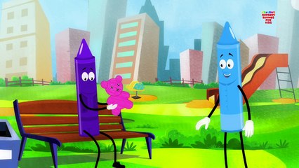 Five little Monsters | Crayon Nursery Rhymes | Kids Song | Learn Colors