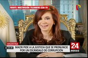 Argentina: Macri pide a la justicia que se pronuncie por escándalo de corrupción