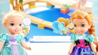 Ball maze to learn colors with frozen elsa and anna