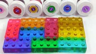 DIY How To Make Lego Colors Jelly Pudding Gummy Learn Colors Slime Combine Icecream