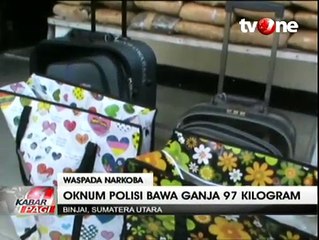 Oknum Polisi Tertangkap Bawa Ganja 97 Kilogram