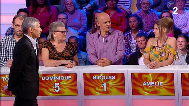 Fou rire sur le plateau de Nagui après une confession étonnante d'une candidate - Regardez