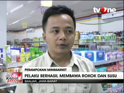 Bobol Minimarket, Kawanan Perampok Gasak Susu dan Rokok