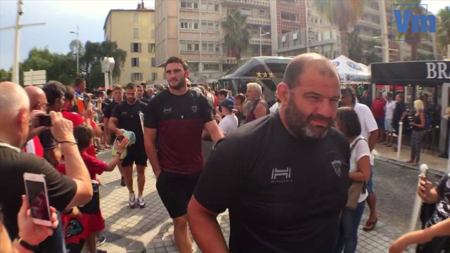 Arrivée des Toulonnais à Mayol pour RCT-Stade Français
