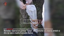 Report TV - Memaliaj, policia sekuestron arsenal armësh dhe drogë në dy furgonë