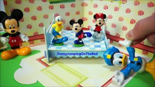 Mickey Jumping on the Bed | Five Little Micky & Friends Nursery Rhymes music video childre