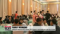 Family reunions participants determined -- 93 S. Koreans, 88 N. Koreans to meet families