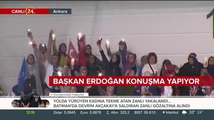 Başkan Erdoğan konuşuyor