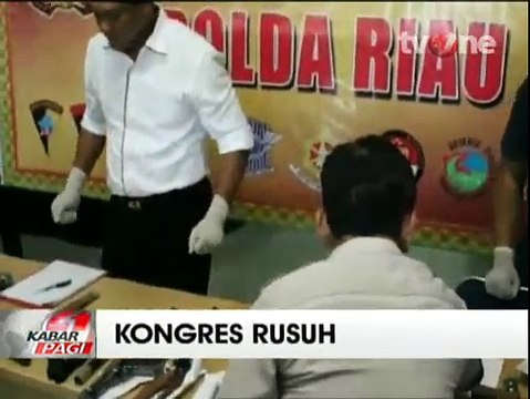 Polisi Tetapkan 8 Tersangka Kerusuhan Kongres HMI di Riau