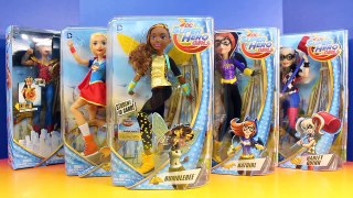 DC Superhero Girls Doll Set With Superman Supergirl Batgirl Wonder Woman Harley Quinn Pois