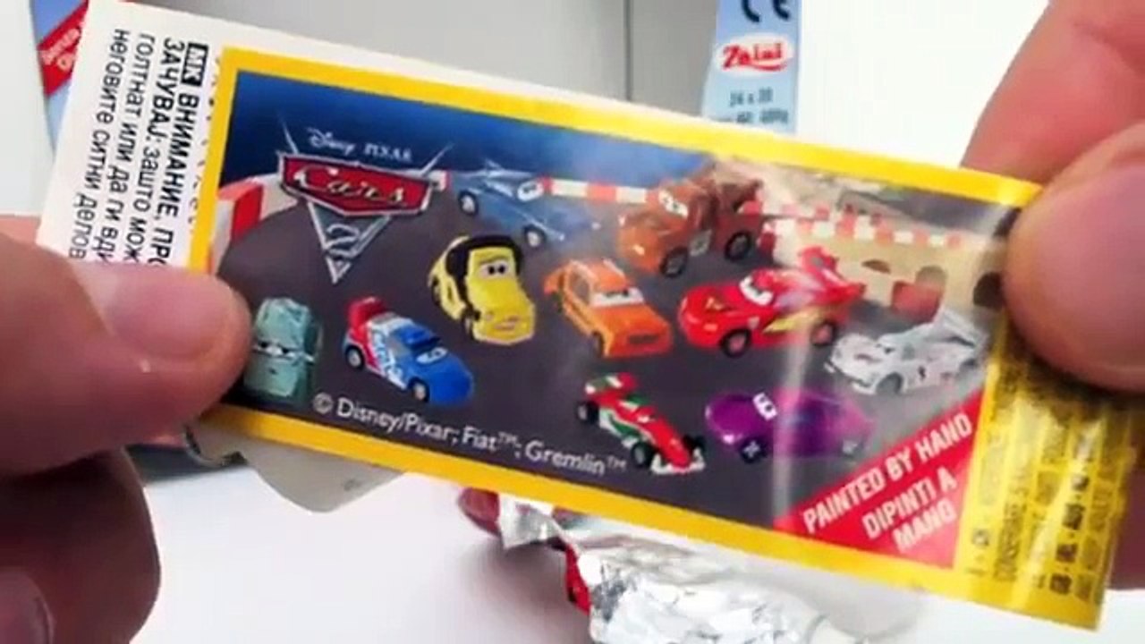 Surprise Eggs Cars 2 Unboxing Disney Pixar toy gift Kinder sorpresa huevo juguete regalo C
