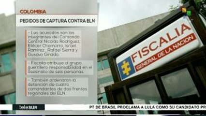 Colombia: juez ordena capturar a 5 jefes de comando central del ELN