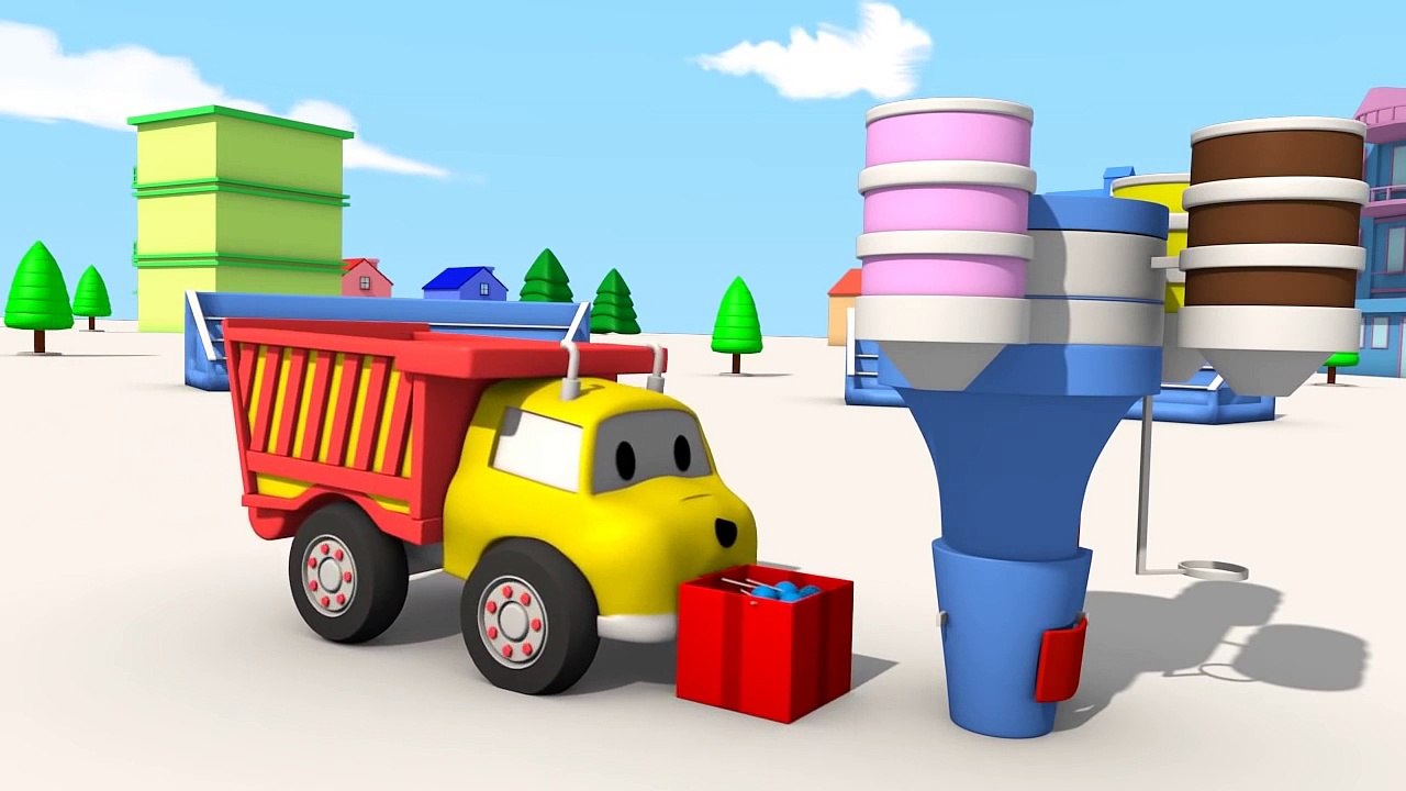 Learn colors playing merry go round with Dina and Dino the Dinosaurs