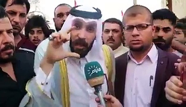 اقوى كلام من الشيخ مالك ضرغام المالكي زعيم قبيلة بني مالك سوف يسجل التاريخ أن زعيم بني مالك وقف مع الفقراء والمحرومين من شعب العراق سمعو كلامة وشنو رايكم بي !!