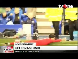 Pemain Ini Lakukan Trik Sulap Usai Cetak Gol
