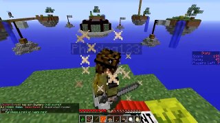 Minecraft Sky Warz PvP STOP FALLING OFF!!