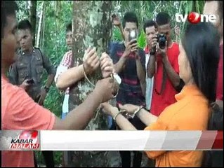 Mertua Ikat Menantu di Pohon Dalam Keadaan Telanjang