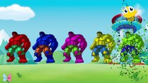 Learn Colors with The Avengers Hulk for Kids Finger Family Songs Colours Learn for Childre