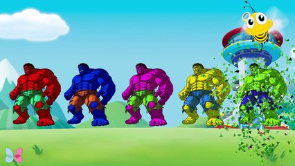 Learn Colors with The Avengers Hulk for Kids Finger Family Songs Colours Learn for Childre