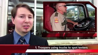 Highway Patrol using semi trucks to hunt down people who text and drive