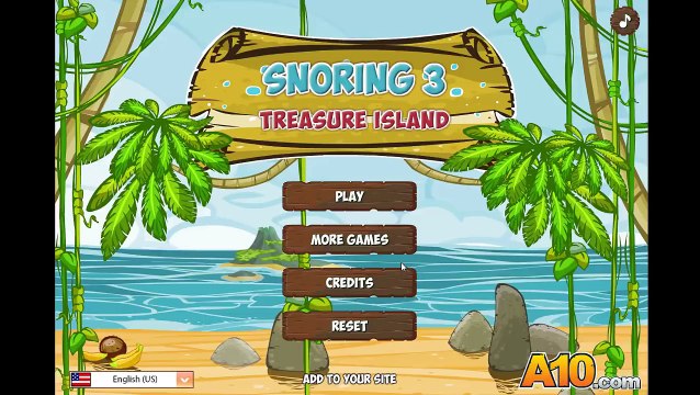 Snoring 3 Treasure Island Full Gameplay Walkthrough All Levels