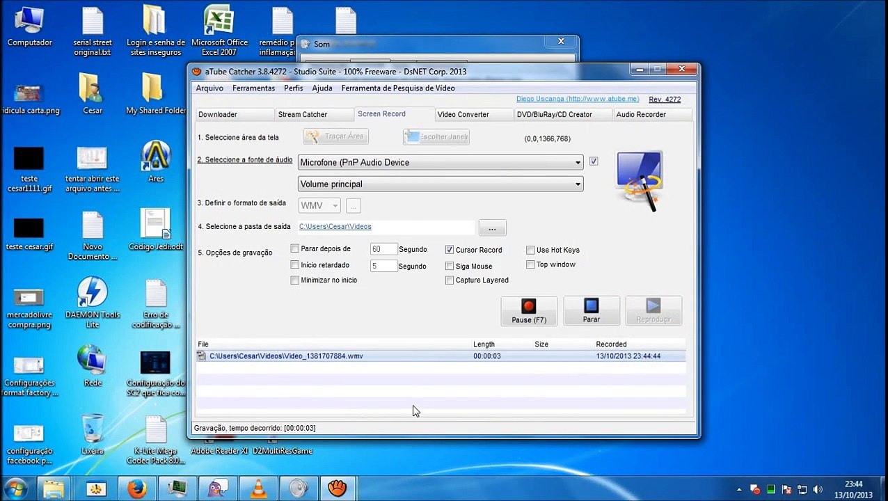 Converter avi para avi usando codec h264 e aac