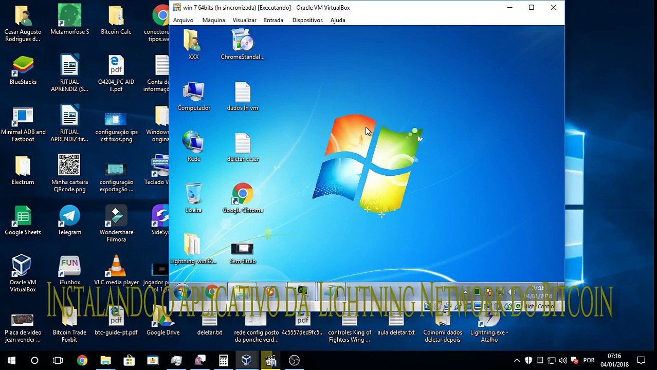 Instalando o aplicativo da  Lightning Network do Bitcoin