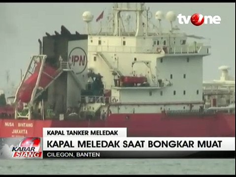 Kapal Tanker Meledak 2 ABK Luka-luka