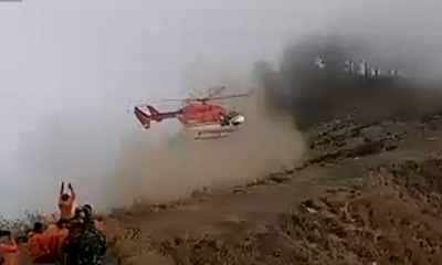 Evakuasi Korban Gempa Melalui Jalur Udara