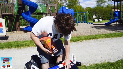 Sketchy Mechanic in the Run Away Police Car! Brother Kid Cops Chase him Down! Funny Parody