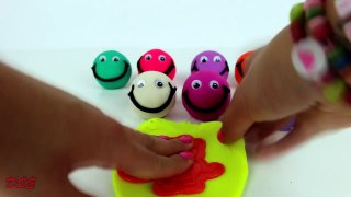 Play and Learn Colors with Playdough emoticons and PEPPA PIG Mould! Fun GAMES for Kids