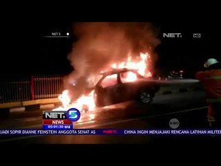 Kebakaran Mini Bus Timbulkan Kemacetan Panjang-NET5