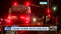 Sedan crashes into bus in south Phoenix