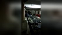 Wild elephant enters Indian army dining hall looking for food