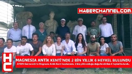 MAGNESIA ANTİK KENTİ'NDE 2 BİN YILLIK 6 HEYKEL BULUNDU