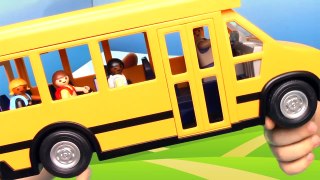 Wheels on the Bus SONG All Through the Town by HobbyKidsTV