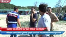 Şile’de yüksek dalgaların yanında oyun oynayan çocuk kayboldu