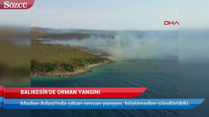 Balıkesir’de orman yangını