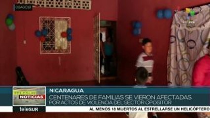 Gobierno de Nicaragua brinda apoyo a víctimas de violencia opositora