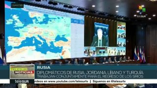 Rusia pide cooperación internacional para retorno de refugiados sirios