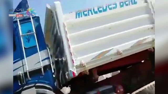 اللقطات الأولى من حادث انقلاب أتوبيس الموت على طريق مطروح