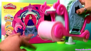 Play Doh Magical Carriage Disney Princess Cinderella | Play Doh Brillante con Glitter Carr