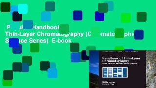 Popular  Handbook of Thin-Layer Chromatography (Chromatographic Science Series)  E-book