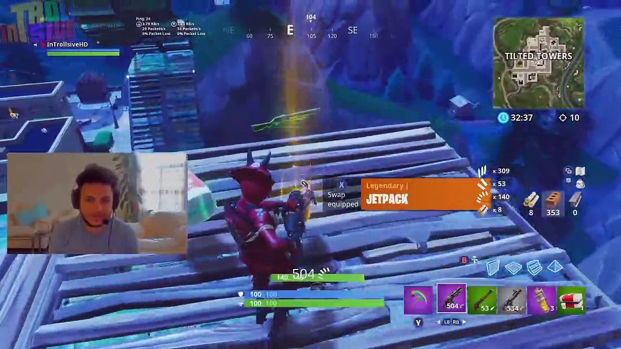 COCKY KID GETS TRAPPED INSIDE INVISIBLE BOX ON 1v1 PLAYGROUND MODE ON FORTNITE (Fortnite Trolling)